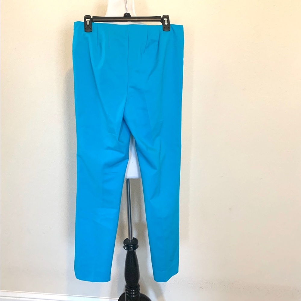 Grace Elements, Turquoise Ankle Pants, Flat Front - image 2